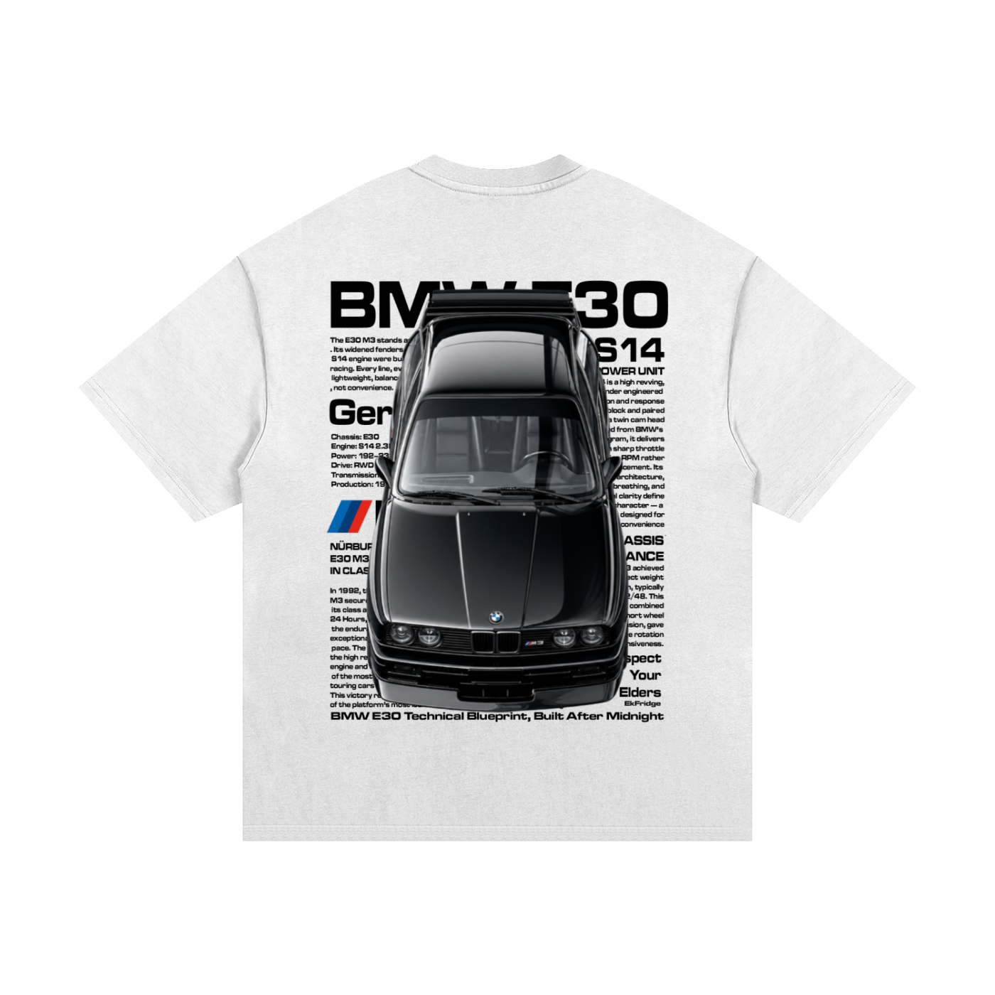 BMW E30 Technical Tee