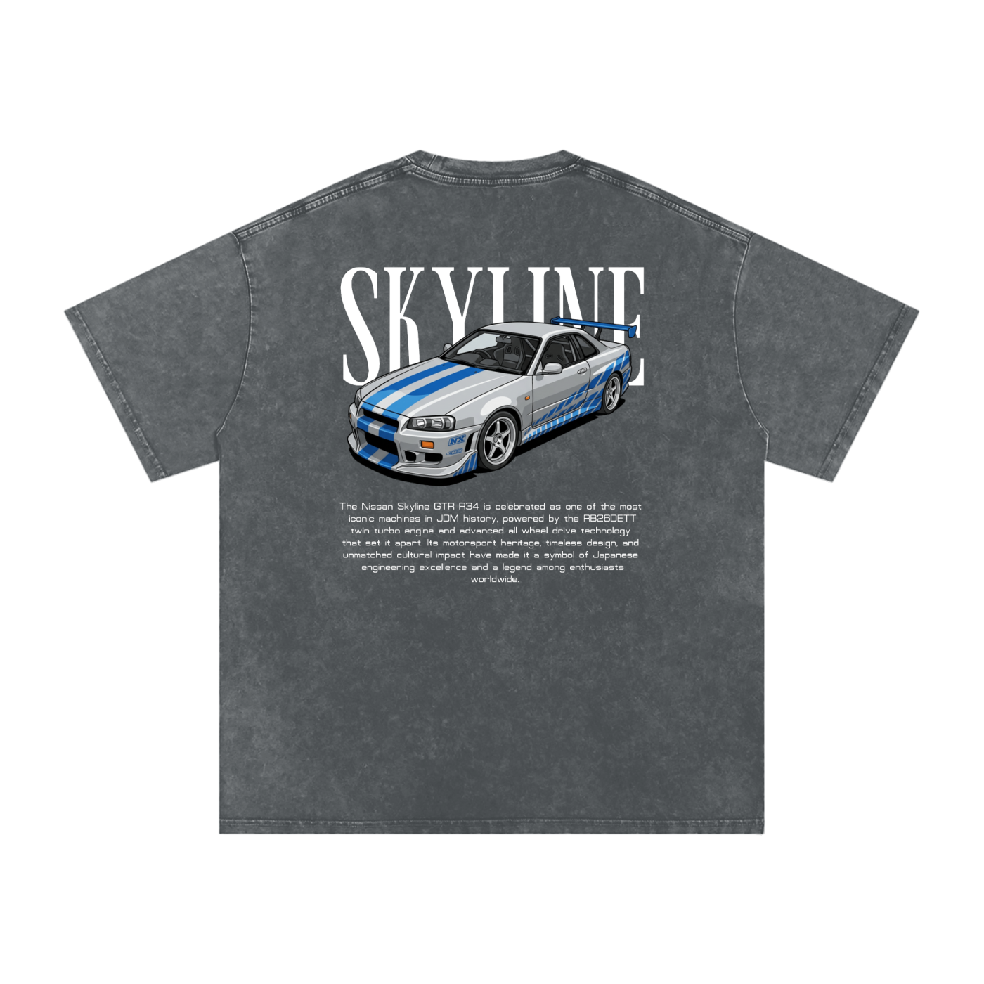 Snow Washed Skyline R34 — Heritage GT Technical Tee
