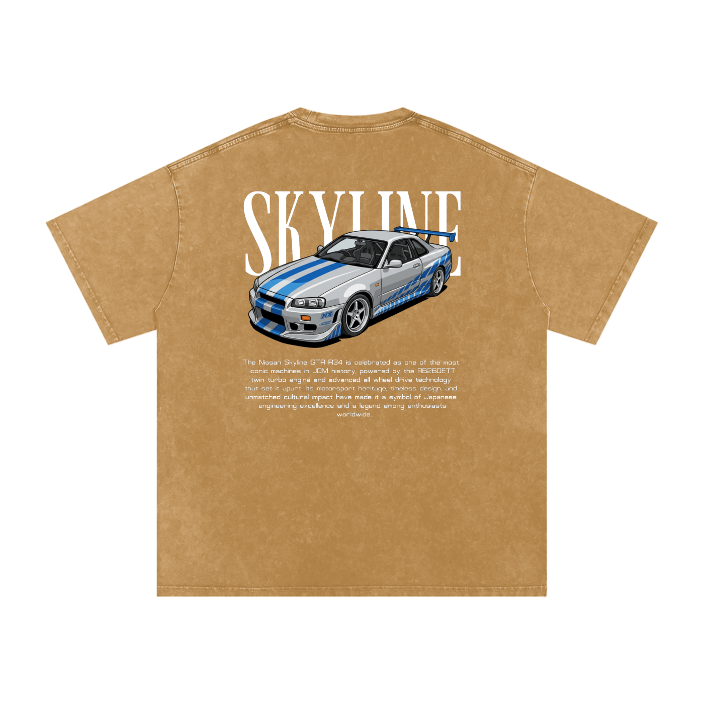 Snow Washed Skyline R34 — Heritage GT Technical Tee