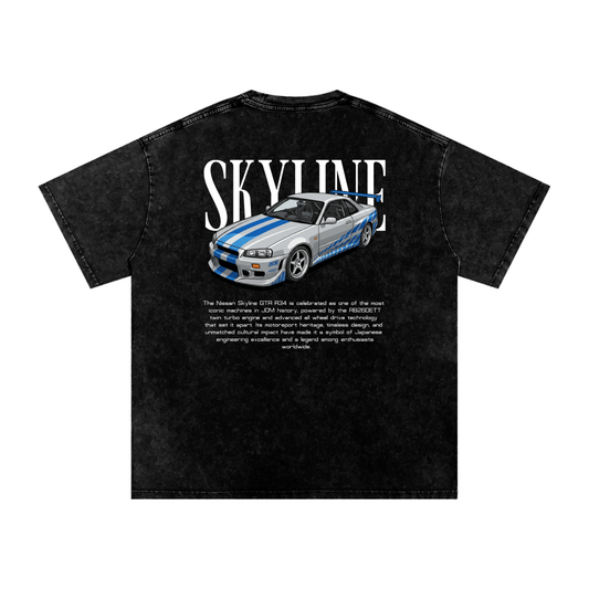 Snow Washed Skyline R34 — Heritage GT Technical Tee