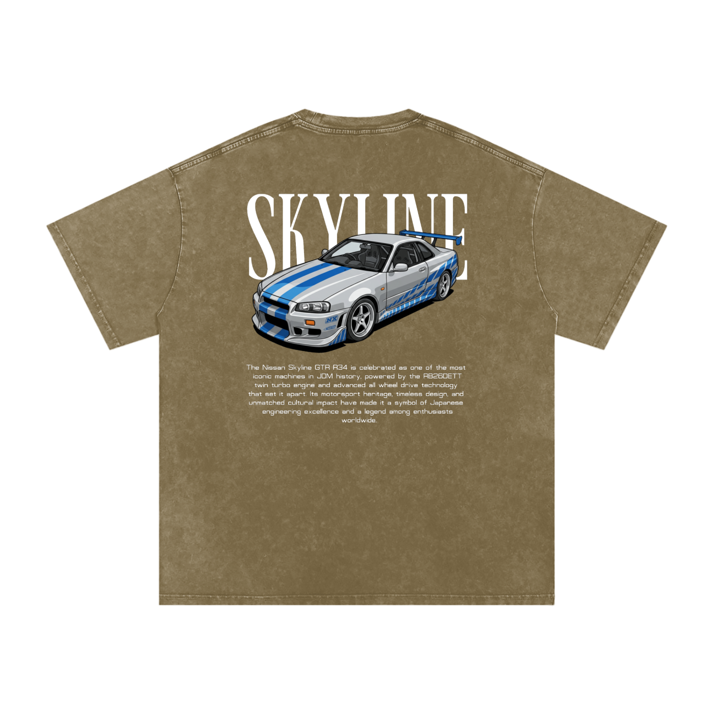 Snow Washed Skyline R34 — Heritage GT Technical Tee