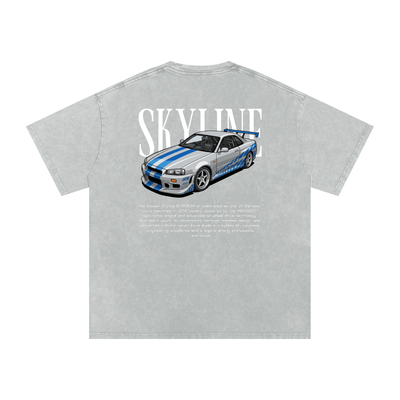 Snow Washed Skyline R34 — Heritage GT Technical Tee