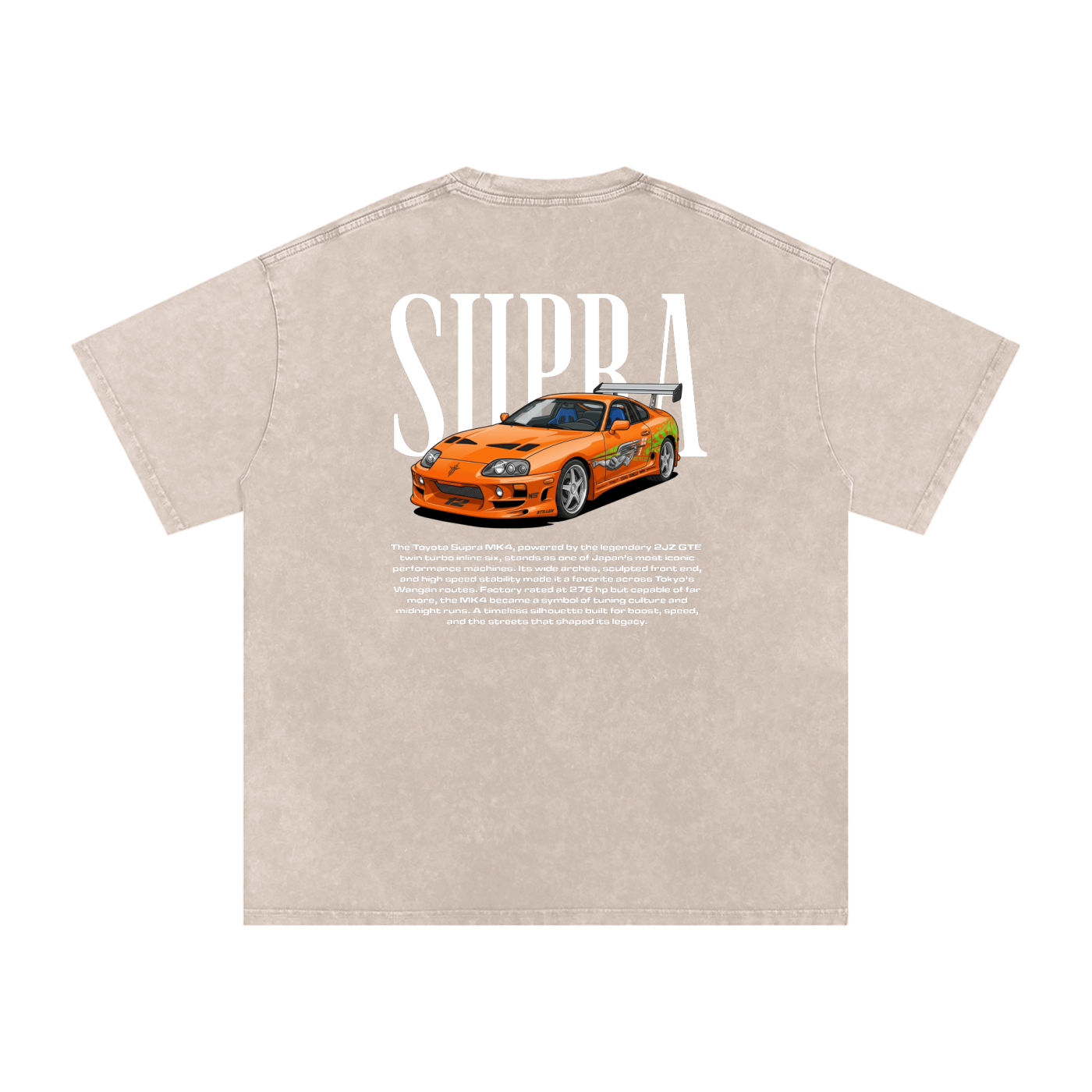 Snow Washed Supra Mk4 — 2JZ Legend Technical Tee