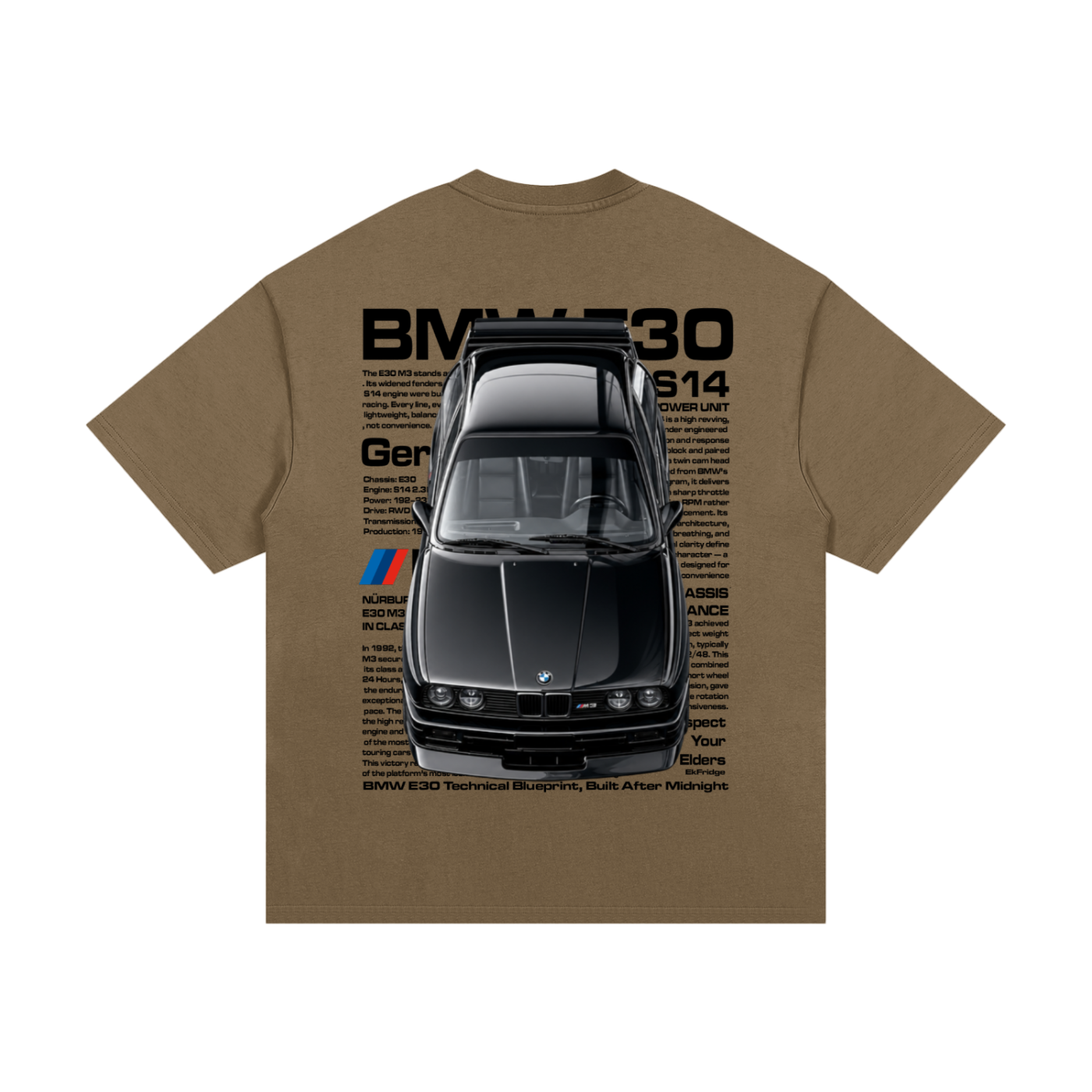 BMW E30 Technical Tee